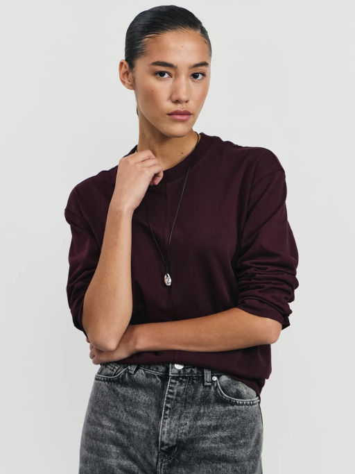 Базовый лонгслив из хлопка / Zarina фото 6