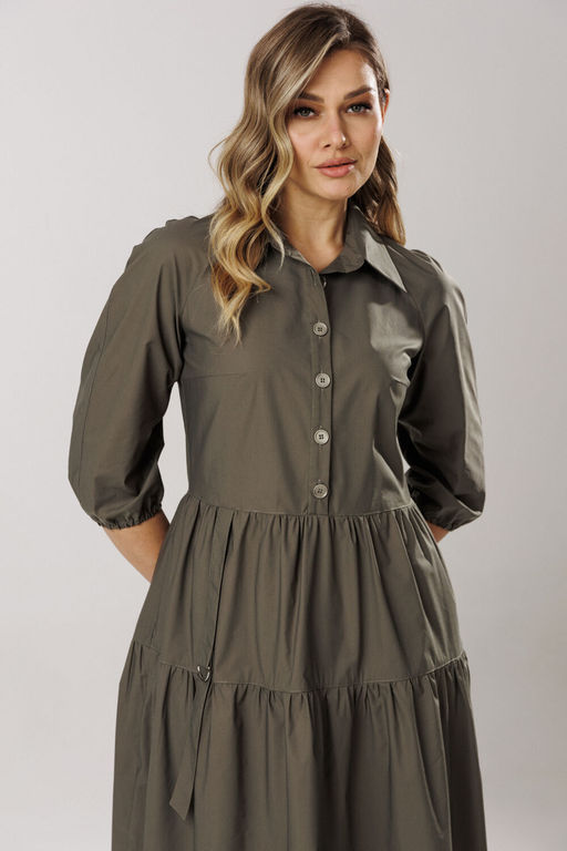 Платье Lars Style 1203/1 хаки