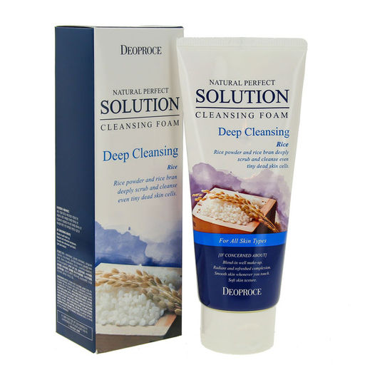 Пенка для глубокого очищения с рисом - Natural Perfect Solution Cleansing Foam Deep, 170 мл