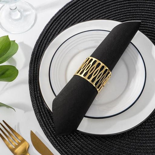 Кольцо для салфетки Плетёнка, 4,53,5 см, цвет золотой - Simaland фото 2