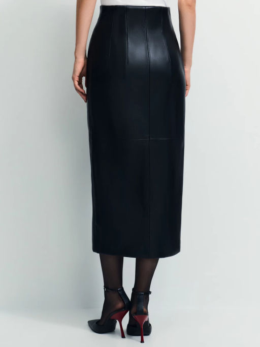 Юбка из искусственной кожи с молнией / Zarina