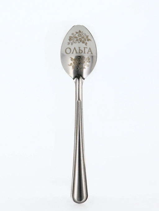 Цена за 3 шт. Ложка чайная именная Ольга, 3?14 см