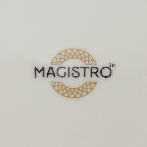 Десертная тарелка Magistro La Perle, d=21 см, утолщённый край, фарфор, белая  фото 5