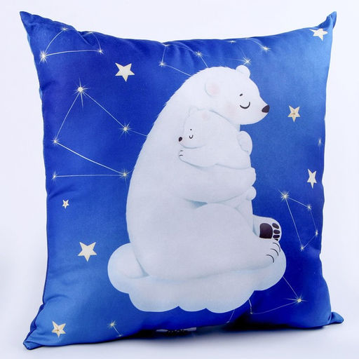 Подушка квадратная Медведица и малыш - Mni mnu фото 3