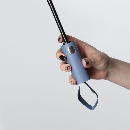 Зонт автоматический «Однотон», 3 сложения, 10 спиц, R=51/58 см, d=102 см, синий