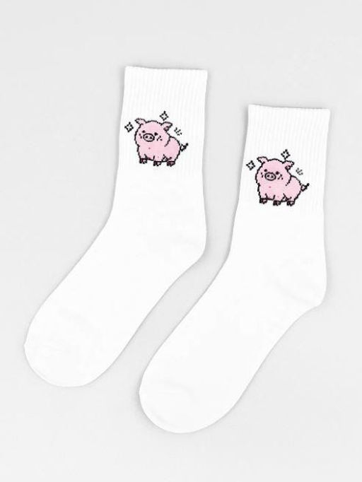Носки Pig shining, цвет белый, мужские/женские р. 35-40