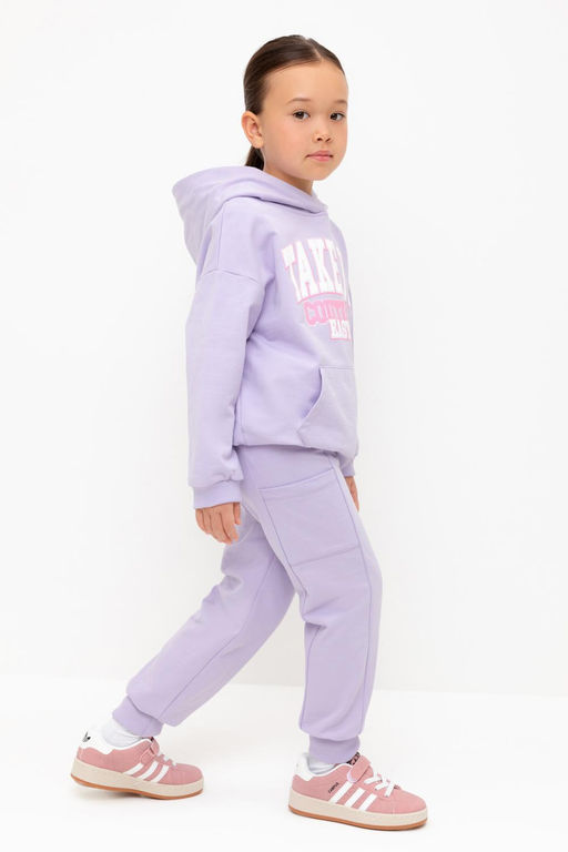 КР 400783/пастельно-лиловый брюки для дев