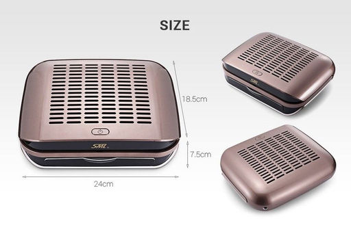SML Пылесос для маникюра / C1 Deep pink, 68 Вт, темно-розовый