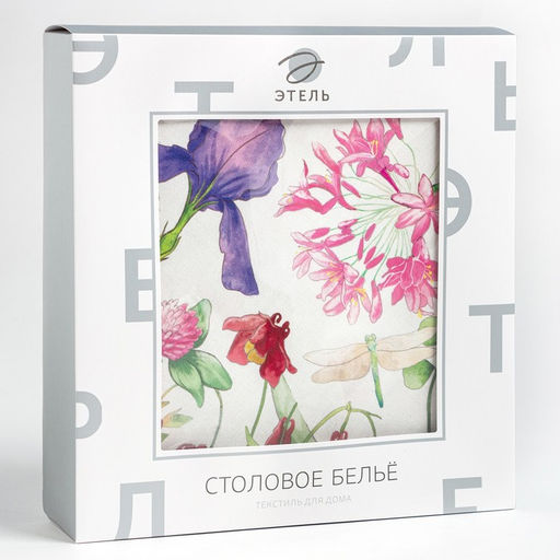 Скатерть Луговые цветы d=150 см, 100% хл, саржа 190 г/м?