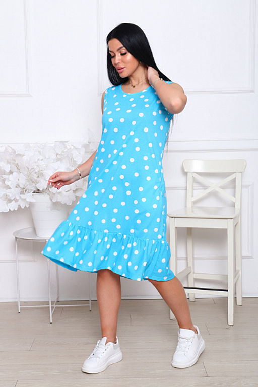 Сарафан с карманами, бирюза (905-2) - Плиона фото 8