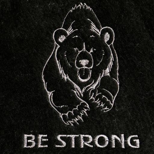 Шапка для бани и сауны Be strong, полиэфир, шерсть, «Добропаровъ»