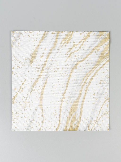 Цена за 2 шт. Салфетки бумажные трёхслойные «Золотой мрамор», 33×33, 20 шт.