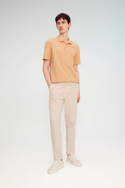 New Regular Fit Basic Duz K?sa Kollu Polo Tisort - Defacto фото 11