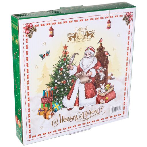 БЛЮДО LEFARD ДЕД МОРОЗ 26 СМ ЗЕЛЕНОЕ  фото 2