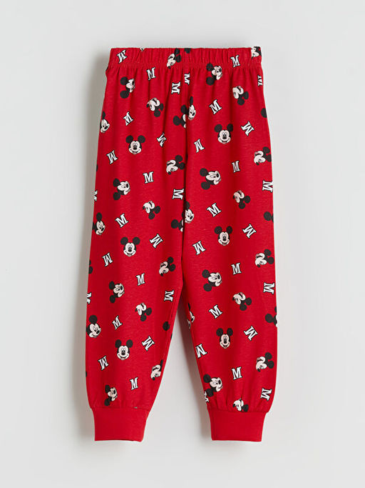 Beli Lastikli Mickey Mouse Bask?l? Erkek ?ocuk Pijama Alt