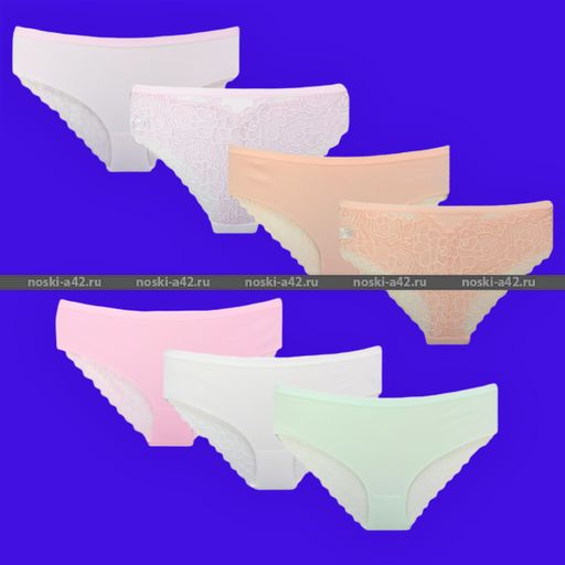 Цена за 5 шт. Трусы женские Турция кружевная попа арт. 84010 (83010) M (42-44) АССОРТИ - For you фото 11