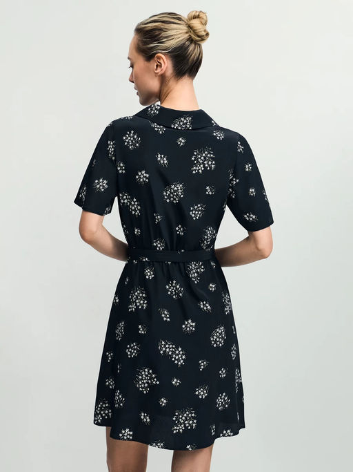 Платье с поясом и цветочным принтом - Zarina фото 5