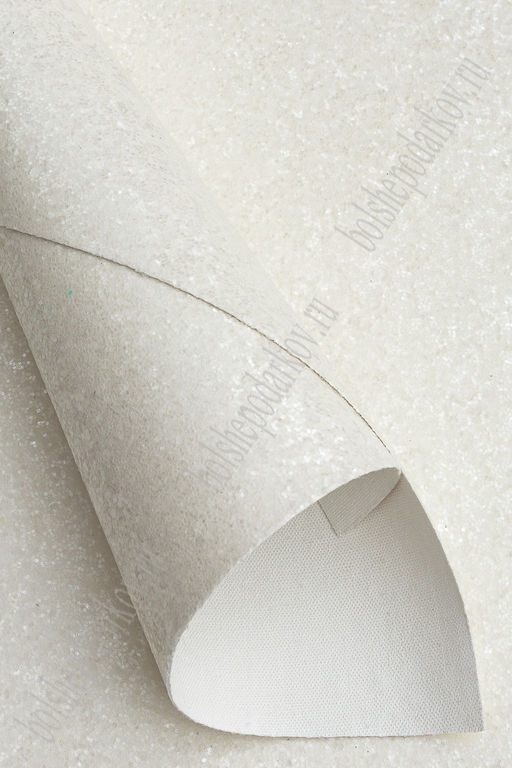 Кожзам с крупными блестками А4 (5 листов) SF-3933, белый №13