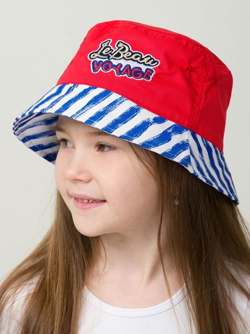 PELICAN, панама для девочек, Красный  фото 4