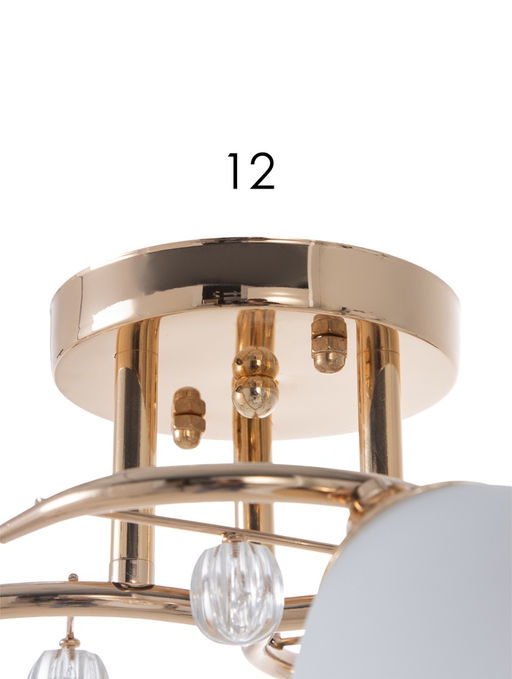 Люстра 13210/3, 3хE27, 40Вт, белый/золото