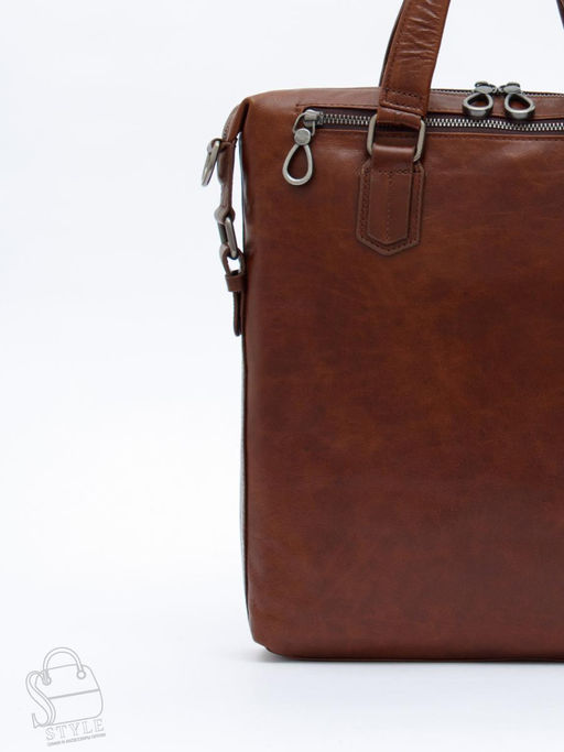 Сумка мужская кожаная 11885Z brown Zinimsk