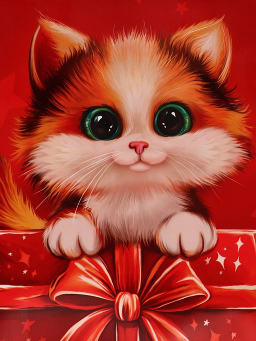 Цена за 10 шт. Пакет подарочный «Котёнок», мягкий пластик, 23×27 см, 150 мкм