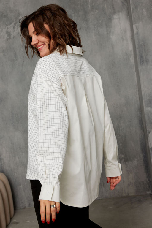 Рубашка BegiModa 4143 Сливочный