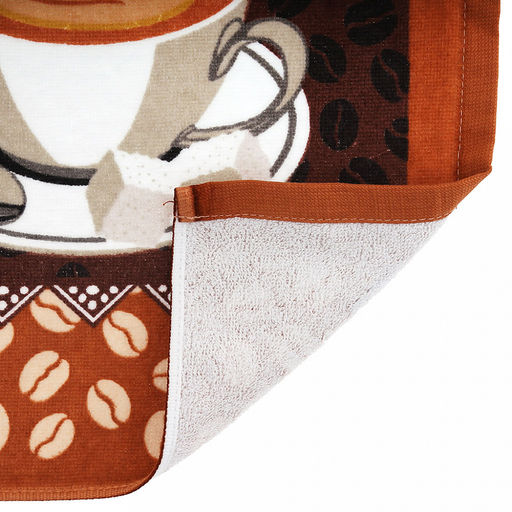 Полотенце кухонное махровое 40х60см "Кофе", 290гр/м2, 100% хлопок, с петелькой, цвета микс, Bolangde (Китай)