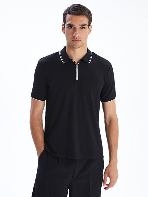 Polo Yaka Penye Erkek Ti??rt