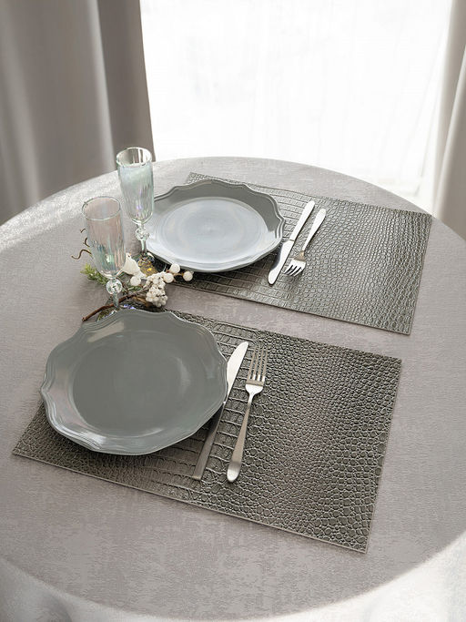 Салфетка сервировочная 45х30 серый ПВХ - Denastia фото 3