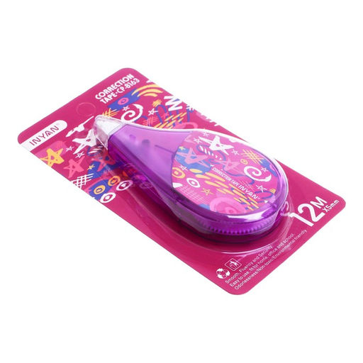 Корректор-лента 12 м х 5 мм, блистер, европодвес, корпус МИКС с рисунком - Simaland фото 5