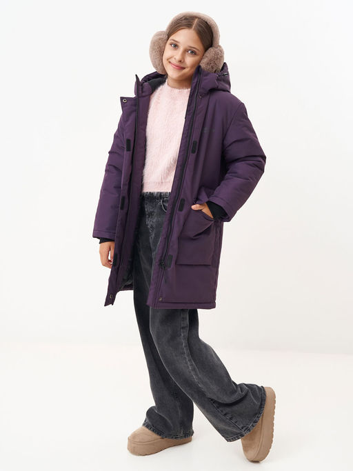 Куртка зимняя 25377-518 ежевичный