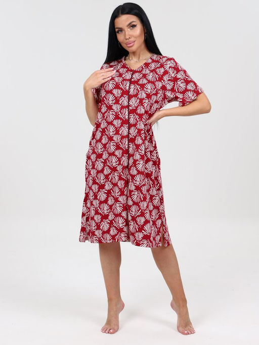 1501 ХАЛАТ ЖЕНСКИЙ (Красный) - А-дина фото 3