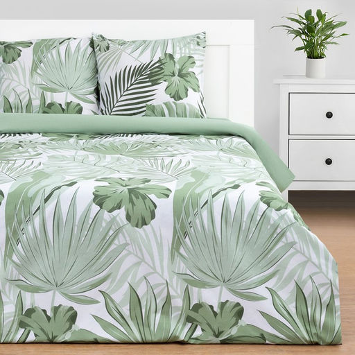 Постельное белье Этель 1.5 сп Tropics (вид 2) 143*215 см,150*214 см, 70*70 см 2 шт  фото 7
