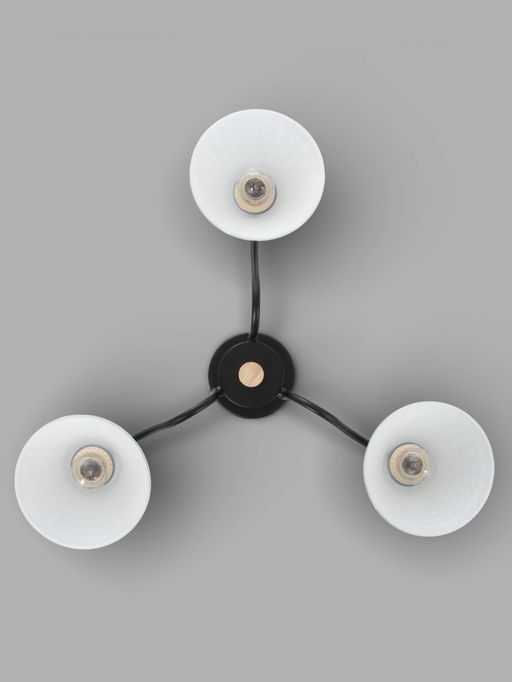 Люстра XA1627B/3, 3×60 Вт, E27, чёрная