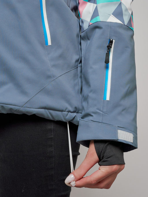 Горнолыжный костюм женский зимний белого цвета 02337Bl - Chunmai фото 11