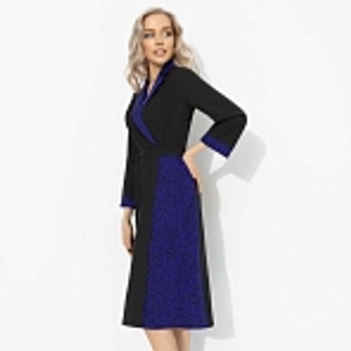 Платье с поясом, Образ вне закона (синий леопард) - Charutti фото 11