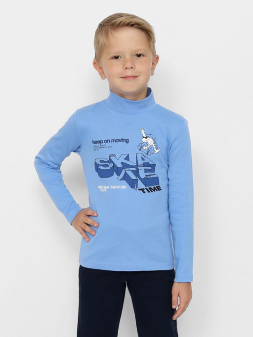 CRB wear/CWKB 63676-43-384 Водолазка для мальчика,голубой/Ex.Cherubino