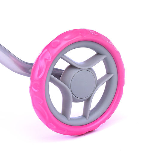 Коляска для кукол, металлическая, складная, прогулочная с капюшоном, цвет розовый, в пакете