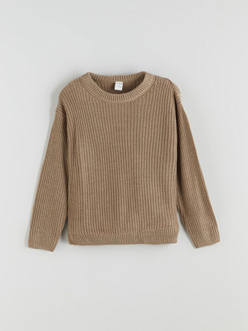 Bisiklet Yaka Triko Erkek ?ocuk Kazak