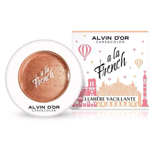 Alvin Dor A LA FRENCH ALF-08 Запечённый хайлайтер для лица Vacillante тон 02 goldish