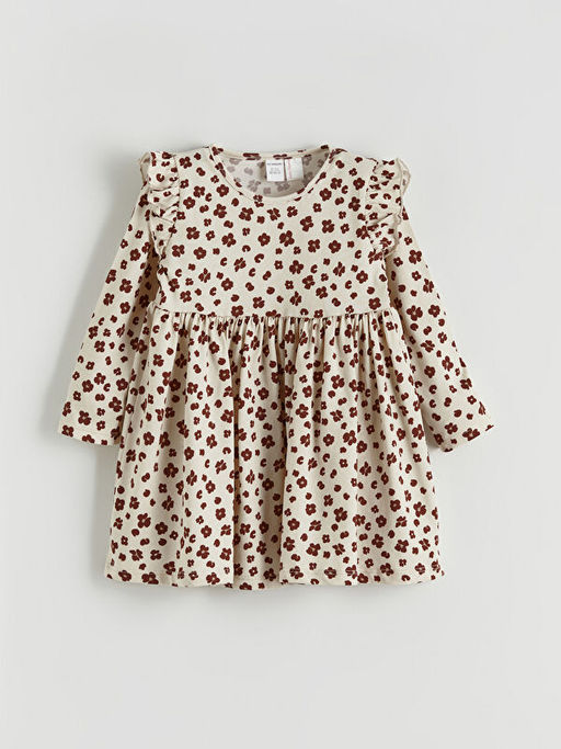 ?i?ekli K?z ?ocuk Elbise