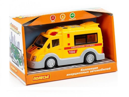Полесье. Автомобиль инерционный "Аварийная служба" свет, звук (в коробке) арт.79695 /8
