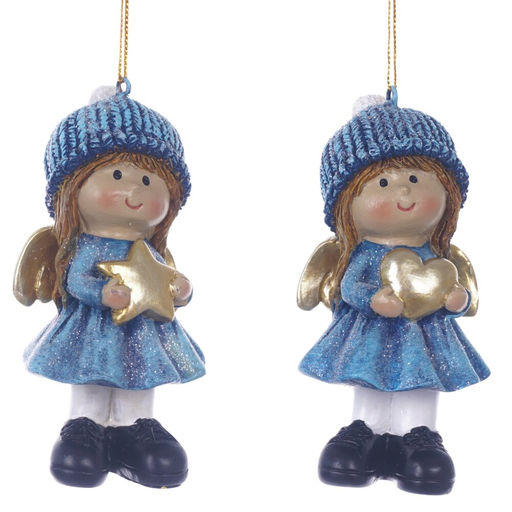 Фигурка декоративная "Ангел", L4,5 W3,5 H10 см, 2в.