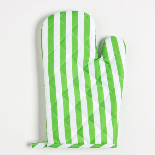 Кухонный набор Доляна цвет зелёный, прихватка 17х17 см, варежка 26х16 см, 100% п/э  фото 3