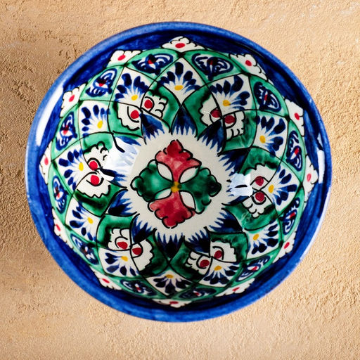 Пиала узбекская Риштанская Керамика «Узоры», 200 мл, d=11.5 см, МИКС