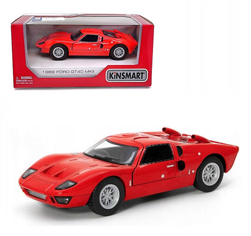 Kinsmart. Модель арт.KT5427W/2 "Ford GT40 MKII 1966" 1:36 (красная) инерц.