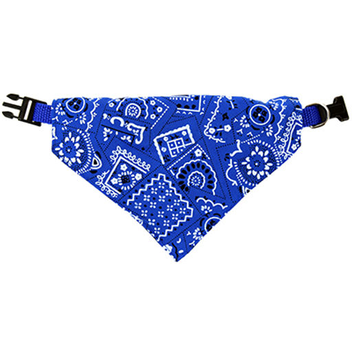 Ошейник для собаки 24-40х1,5см Бандана 20х13см, для средних пород, цвета микс, полиэстер (Китай) - Pet toys фото 2