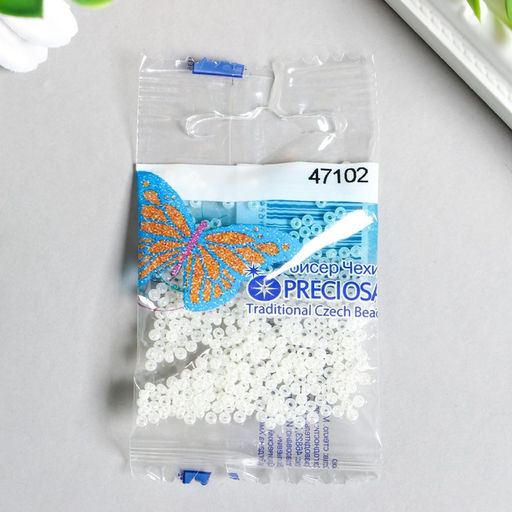 Цена за 2 шт. Бисер Чехия Preciosa 5 г 10/0 (47102)