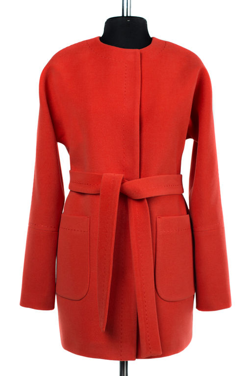 01-07739 Пальто женское демисезонное (пояс) - El podio фото 7